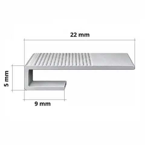 Egibi, Profil ukončující pro SPC panel na zeď silver 2,6 m, 2600 mm, šedá