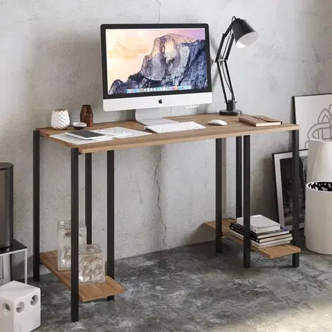 Hanah Home Psací stůl READER černý ořech