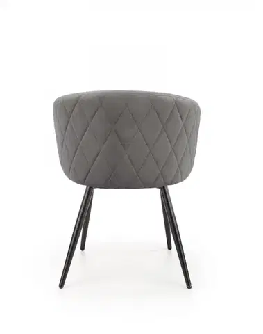 HALMAR Designová židle Dasha šedá