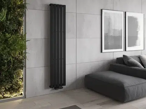 MEXEN Boston otopný žebřík/radiátor 1800 x 376 mm, 740 W, černý W213-1800-376-01-70