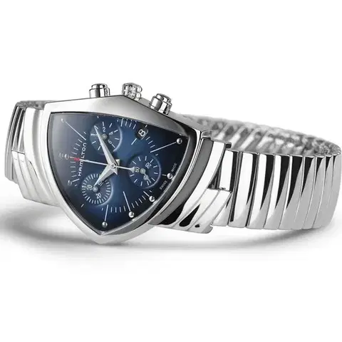 Hamilton Ventura Blue Chrono Quartz H24432141