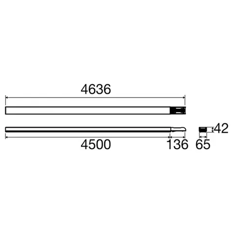 BIG WHITE SLV EASYLIGHT BC 4500 5 25 WH Blind Cover 4500mm, 5 pole, 2,5mm2 1009238