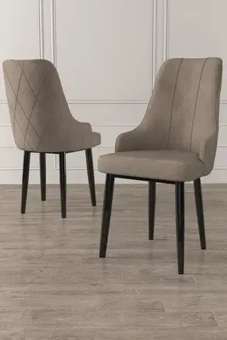 Sada židlí (6 kusů) Trex - Cappuccino, Black