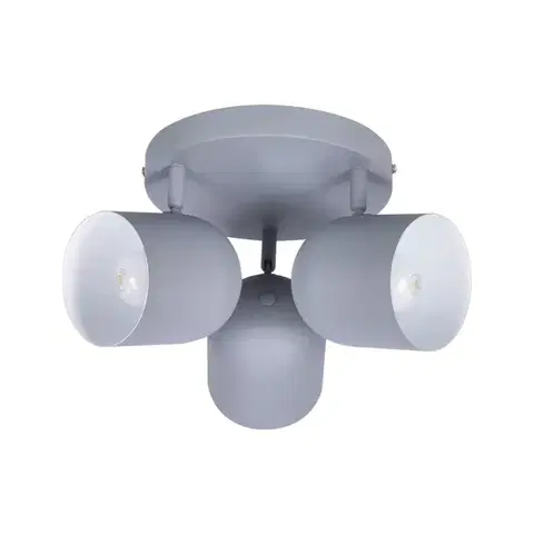 Stropní lampa 3xE27 šedá 32cm AZURO
