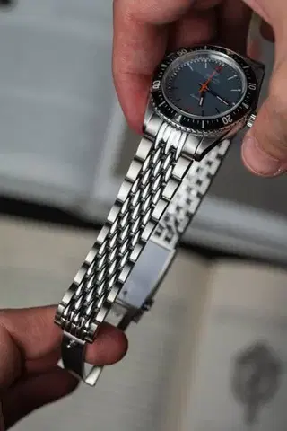 Nivada Grenchen Aquamar Grey - Flat Link Bracelet