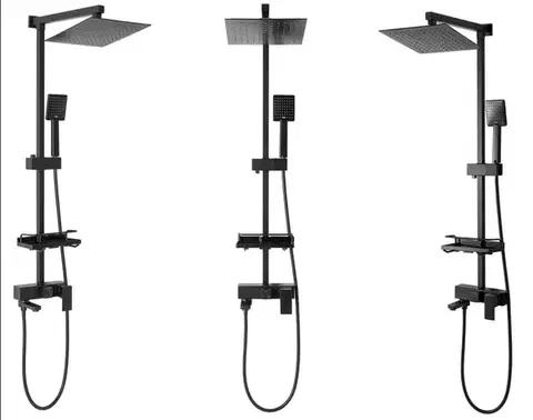 REA Sprchový set s baterií 150mm Jack černý REA-P7009