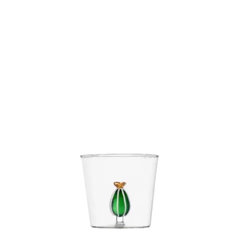 Pohár s kaktusem s jantarovým květem 350 ml - 983068