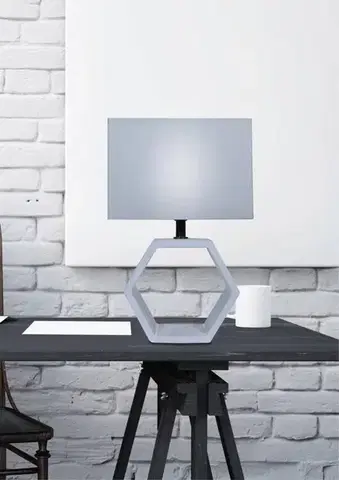 Stolní lampa Vidal z grafitu a keramiky