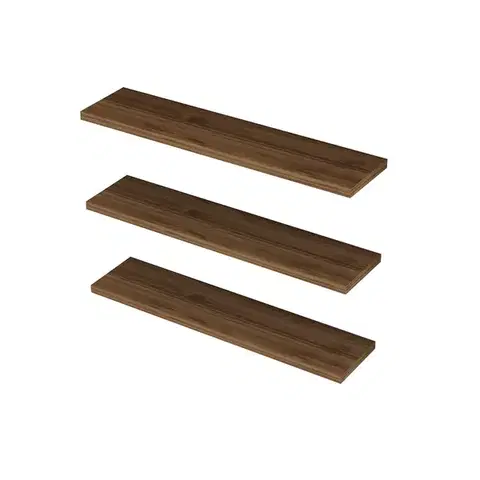 Polička Boss Walnut, 3 ks