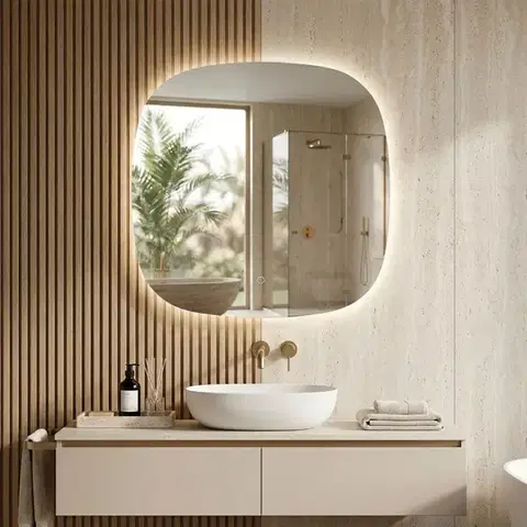 REA Zrcadlo LED 70x70cm TOP HOM-01519