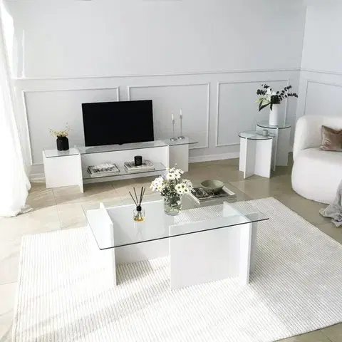 TV stolek Escape TV - White