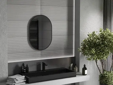 MEXEN Loft zrcadlo 70 x 50, černý rám 9851-070-050-000-70