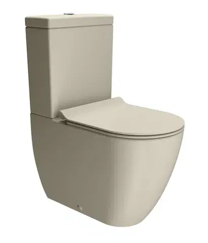 GSI WC sedátko, SLIM, Soft Close, Quick Release, creta mat/chrom MS86CSNS08