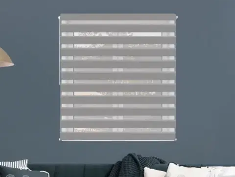 FEXI Roleta Den a noc, Blackout Holubičí šeď, A 3504e, 190x48 cm