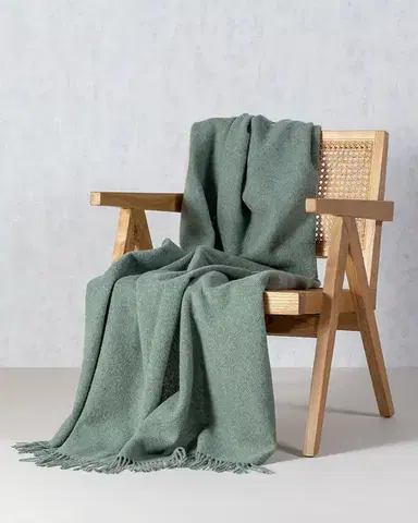 Pléd Zelandia 140x200cm melange smoke green