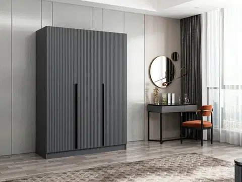 Šatní skříň Kale Anthracite - 2287