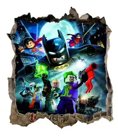 Nálepka na zeď lego Batman HIT 54x47cm