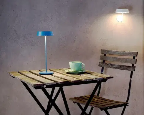 Deko-Light stolní lampa Miram stojací noha + hlava modrá sada 3,7V DC 2,20 W 3000 K 196 lm 120 modrá 620101