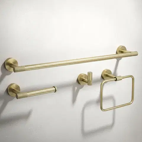 REA Sada koupelnových doplňků GRID Brush Gold 4 díly REA-05010