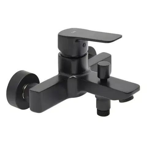 Vanová baterie SAT Cube Way bez sprchového setu 150 mm černá matná CU222C CU222C