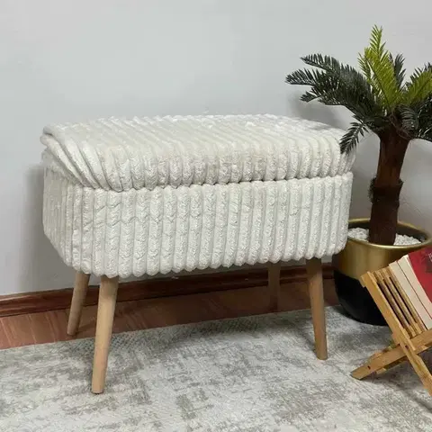 Lavice s úložným prostorem MINI OSLO  LINEN TOSCANO