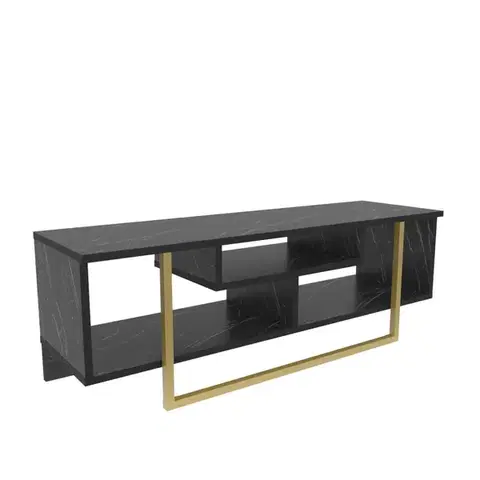 TV stolek Asal 120 - Black, Gold