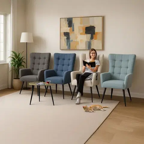 Relaxační křeslo 315 GRN2, tyrkysová