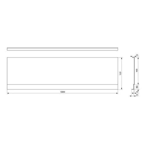 POLYSAN COUVERT NIKA panel čelní 180x52cm 72847