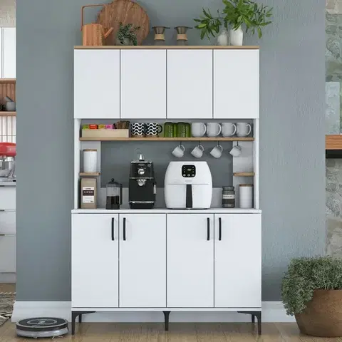 Skříň Jevy Walnut and White