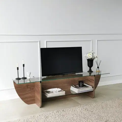 Televizní stolek Lily Walnut