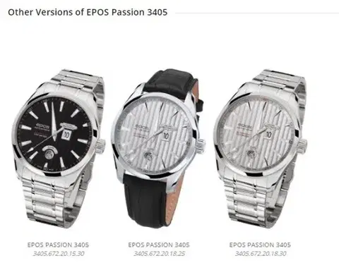 Epos Passion 3405.672.20.15.25 - Ocelový řemínek