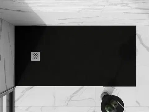 MEXEN Stone+ sprchová vanička obdélníková 160x90, černá 44709016