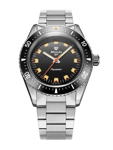 Nivada Grenchen Aquamar Black - Flat Link Bracelet