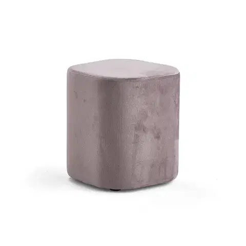Taburet COMFY, samet, světle fialová