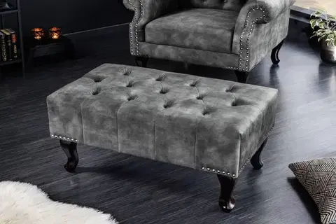 Chesterfield taburet MIDAS Dekorhome