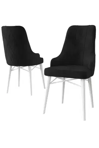 Sada židlí (2 kusy) Neta - Black, White