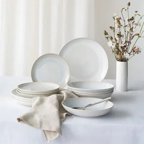 Talíř, plochý, kulatý, Coupe, 27 cm, 4-dílná sada – Gaya Elements North - 492524
