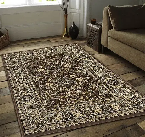 Sintelon, Kusový koberec Teheran Practica 59/DMD, 160x230, hnědá, chodba / předsíň