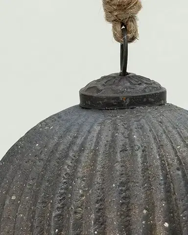 Skleněná baňka Rustic Black 10 cm