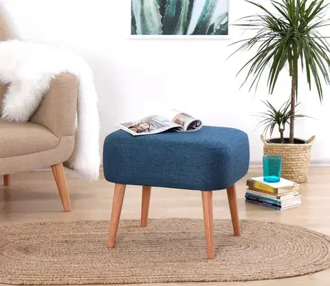 Hanah Home Taburet PARROT modrý