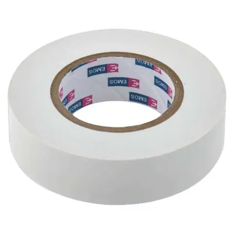 EMOS Izolační páska PVC 19mm / 20m bílá 10ks 2001192010