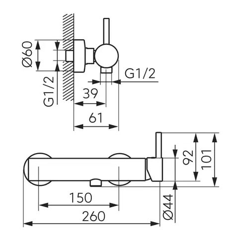 NOVASERVIS Sprchová baterie Ciriculus, chrom BCK77