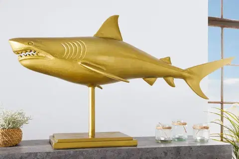 Dekorační socha žralok AMEIS 100 cm Dekorhome