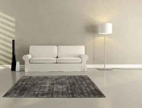 Obsession, Ručně tkaný kusový koberec Maori 220 Anthracite, 120x170, šedá, chodba / předsíň