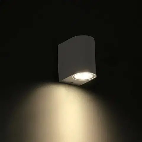 ACA Lighting LED HP venkovní nástěnné svítidlo 4W 230LM 40d 230V AC 3.000K bílá CRI80 IP65 30.000hod LG2201W