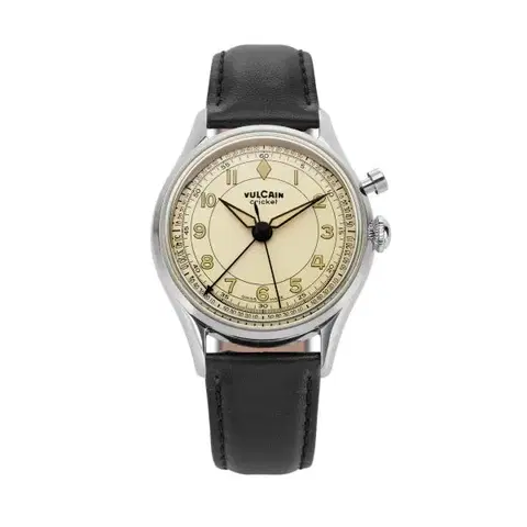 Vulcain Cricket Classique 36 mm - Eggshell - Grey