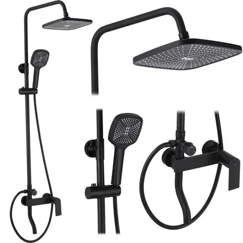 REA Sprchový set STORM BLACK MATT REA-P9532