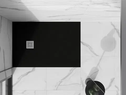 MEXEN Stone+ sprchová vanička obdélníková 120x90, černá 44709012