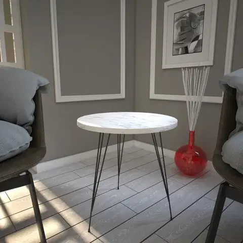 Odkládací stolek Sandalf Marmo
