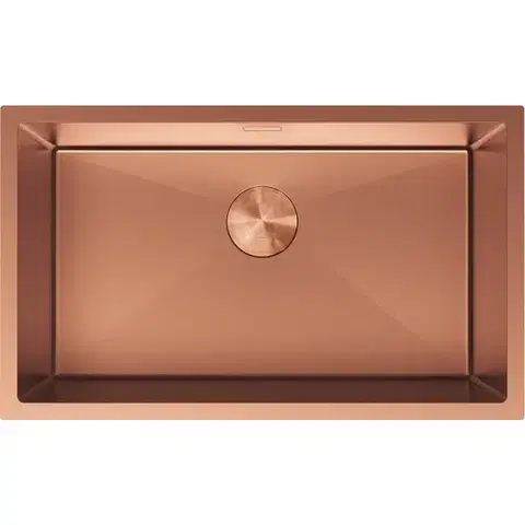 MEXEN Trixo ocelový dřez 1-bowl 750 x 440 mm, měď 6415751000-65